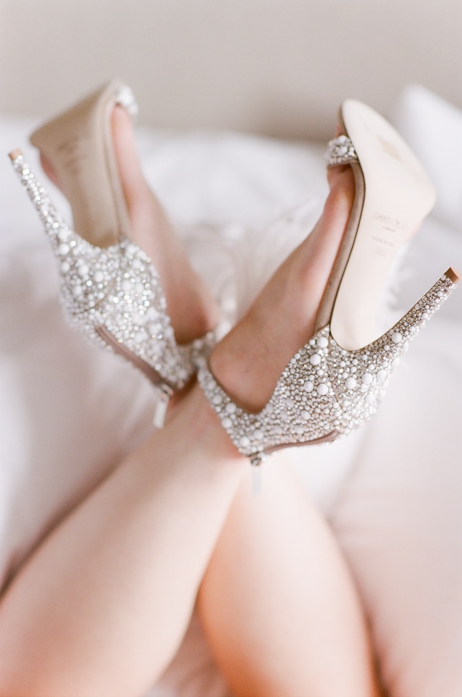 Jewelled shop bridal shoes