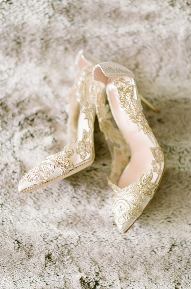 Oscar de la store renta bridal shoes